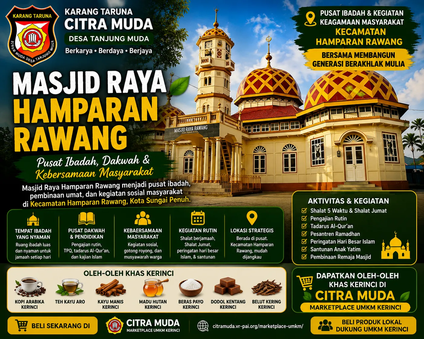 Masjid Raya Kecamatan Hamparan Rawang